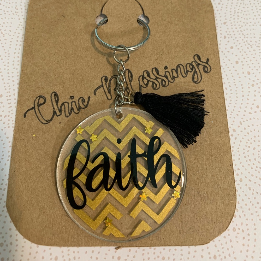 Key ring with tassel